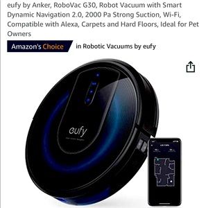 Brand NIB Eufy by anker robotic vacuum cleaner G30